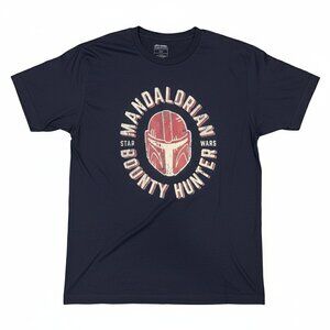 Stars Wars The Mandalorian Bounty Hunter Black T-Shirt